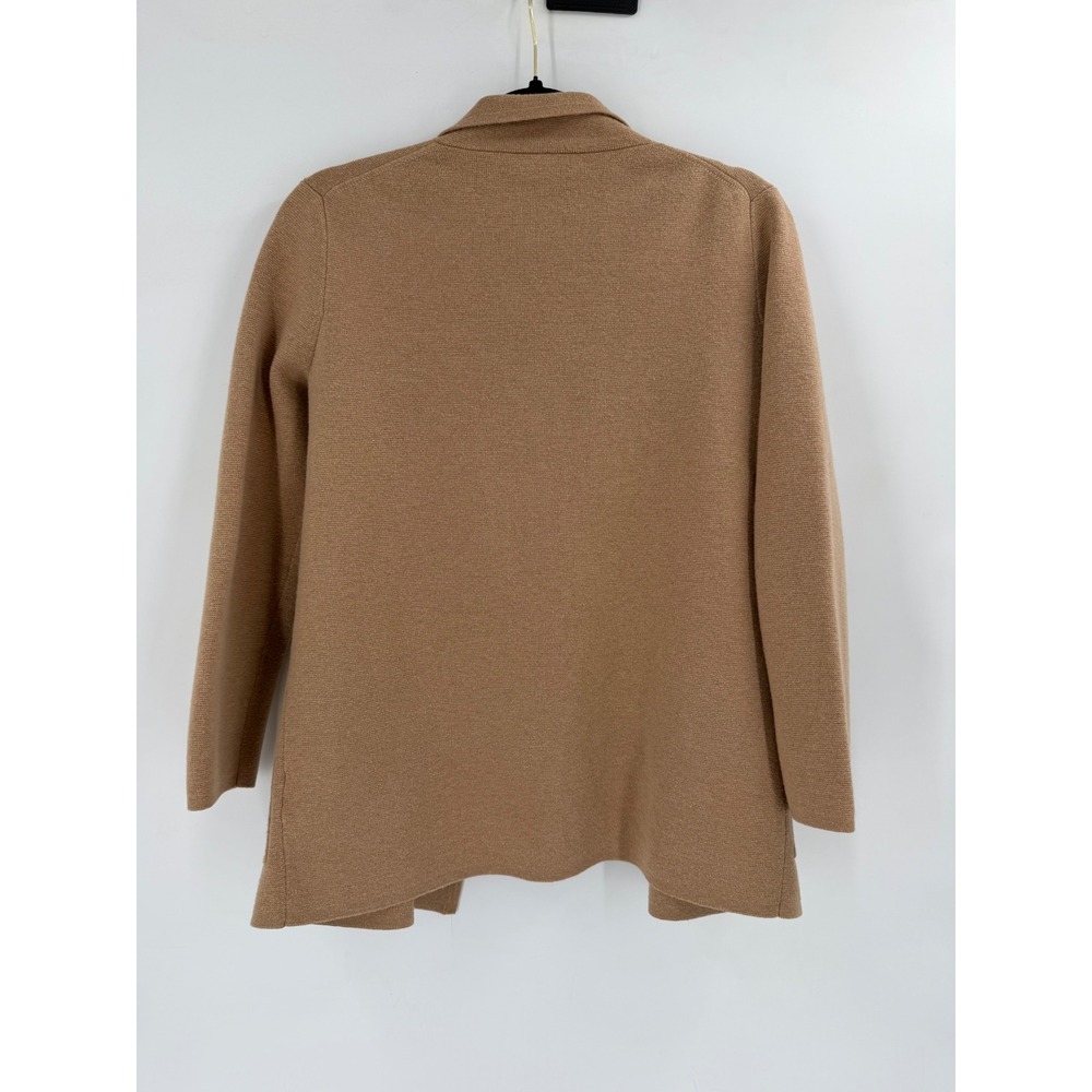 J.Crew Eloise Sweater Blazer Womens XXS Camel BA552 Open Front Academic Preppy - Picture 5 of 7
